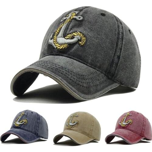 2021 Spring Anchor Mens Hat Women Baseball Cap for Man Casual Cotton Army Trucker Hip Hop Snapback Cap Fishing Bonnet MZ064