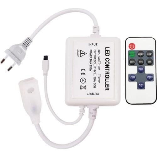 220V 110V Power Supply 750W Led Controller Dimmer 11Key IR Remote Control for 2835 Led Strip Light Lighting Accessories