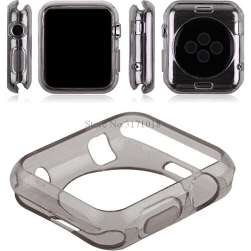 For iWatch 3 2 1 Case Ultra-thin Silicone Soft TPU Protector Case For Apple Watch Case Series 1 2 3 38mm 42mm Cover Shell 38 mm