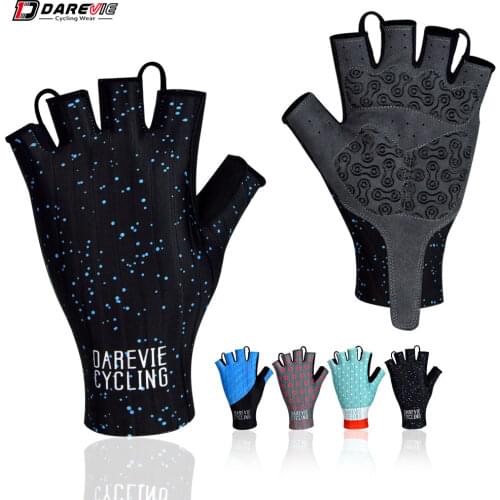 DAREVIE Cycling Gloves Pro Light Soft Breathable Cool Dry Half Finger Cycling Glove Anti Slip Shockproof Bike Gloves MTB Road