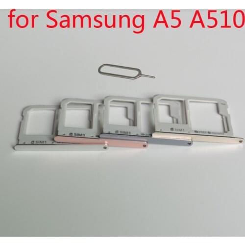 SIM Card Tray Holder For Samsung A5 2016 A510 Galaxy A510F A510FD Original Phone Housing New Micro SD SIM Card Adapter Slot