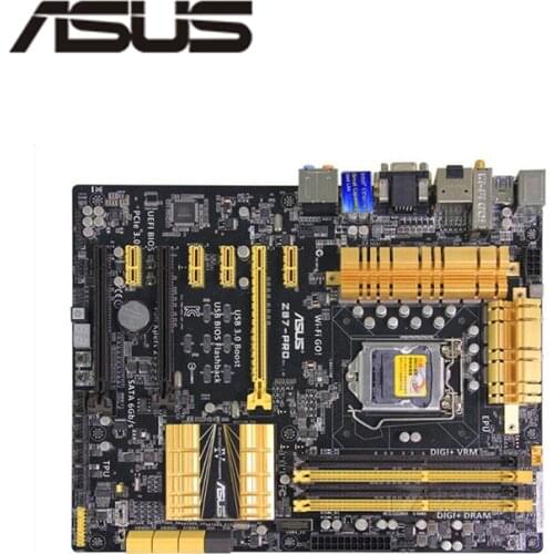 For Asus Z87-PRO Desktop Motherboard Z87 Z87M LGA 1150 For Core i7 i5 i3 DDR3 SATA3 USB3.0 Original Used Mainboard