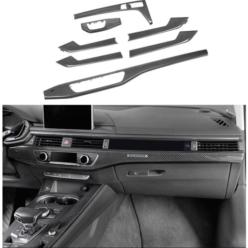 For Audi A4 B9 2017-2020 Carbon Fiber Interior Upgrade Carbon Fiber 7pcs