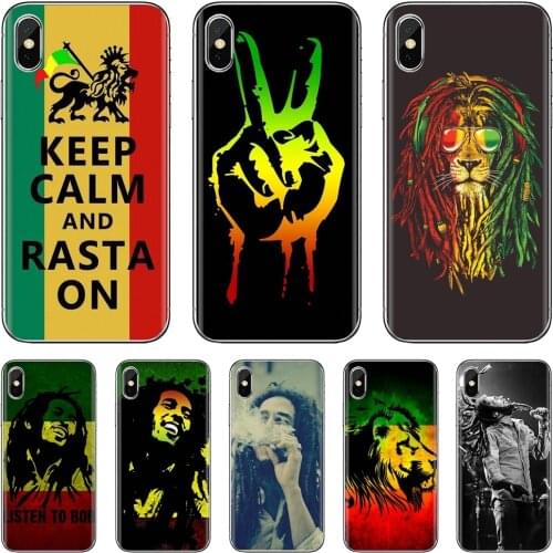 For ZTE Blade A910 A610 A530 A510 For Oneplus One plus 3T 5T 6T 6 7 8 7T Pro Soft Cover Cori Reith rasta lion reggae bob marley