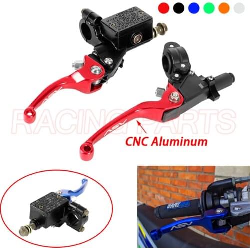 RACING PARTS ASV Logo CNC Folding Brake Lever ASV Clutch Lever With Front Pump Fit CRF KLX YZF RMZ Motorcycle Dirt Bike
