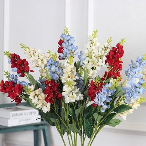 Hyacinth simulation flower home decoration flower ground flower single branch simulation violet living room dining room wedding