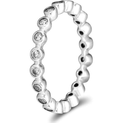 CKK Ring Square Eternity Rings for Women Men Anillos Mujer Anel Bague Femme Wedding Engagement 925 sterling silver Jewelry