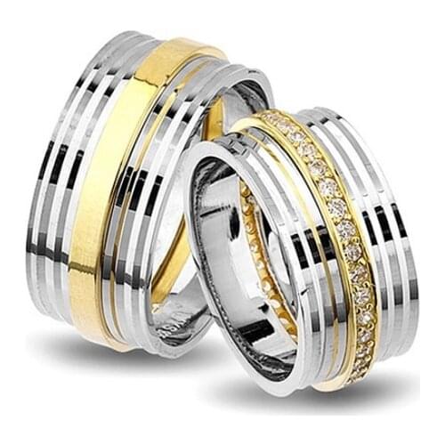 Couple Wedding Ring Sterling Silver 925 Woman And Man Luxury Jewelry Bands Engagement Anniversary Anatolian Civilization Models