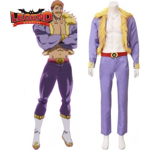 Cosplay legend The Seven Deadly Sins Kamigami no Gekirin Escanor Cosplay Costume Custom Made H001