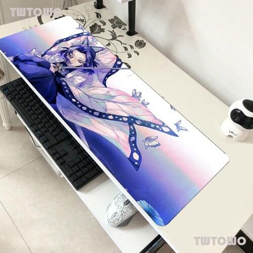 Demon Slayer Mousepad 900x400x2mm Gaming Mouse Pad Gamer Mat Computer Desk Padmouse Keyboard Kamado Nezuko Locrkand Play Mats