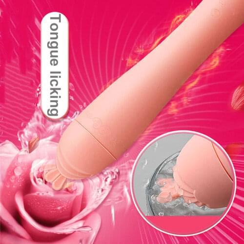 Tongue Licking G Spot Clitoral Vibrator Clit Tickler Sex Toy for Women 10 Pattern Vibrating Vaginal Massage Adult Orgasm Product