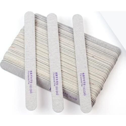 50pcs Gray Buffer File Nail Set for Manicure 2-Way Nailfile Polishing Nails Sanding Nail Buff Salon Manicure DIY Tools