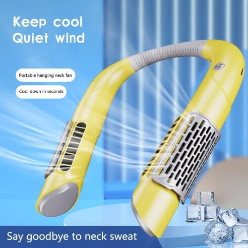 Xiaomi Ceiling Fan Hanging Neck Fan Portable Bladeless Cross Flow Fan USB Rechargeable Leafless Air Cooler Wearable Neckband Fan