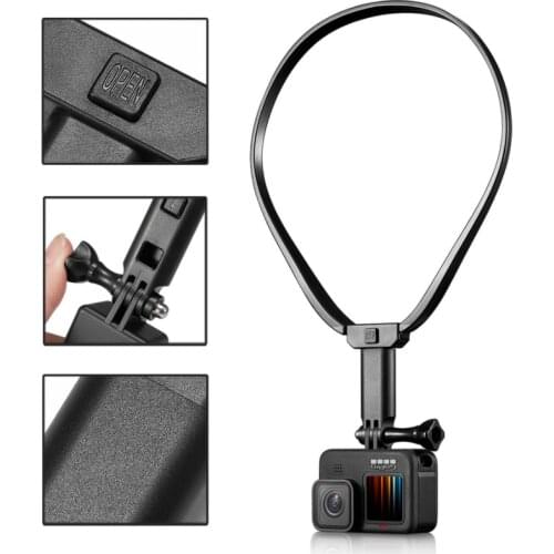Neck Hold Mount Lanyard Strap for GoPro 9 Action Sports Camera Accessories Hands Free Lazy Neck Phone Stand
