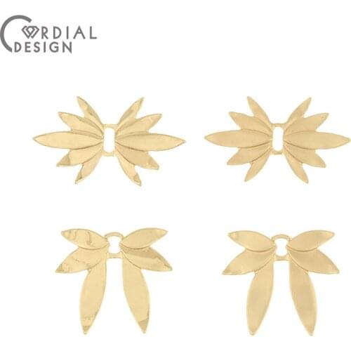 Cordial Design 100Pcs Jewelry Accessories/Earrings Connectors/Flower Shape/DIY Making/Hand Made/Jewelry Findings & Components