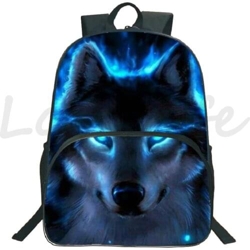 3D Animal Lion Wolf Backpack Boys School bag Girls Book Bag Kids School Backpack Children Shoulder Bag Students Gifts Mochila