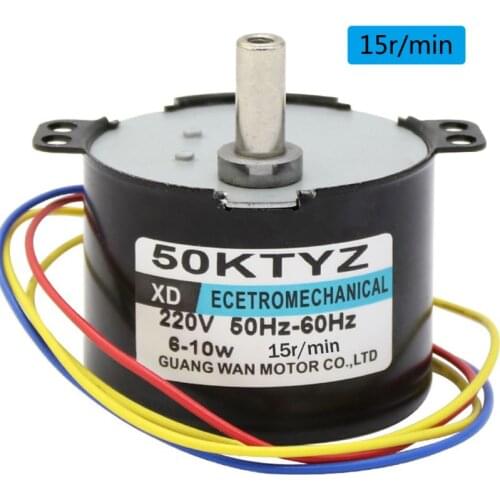 50KTYZ Permanent Magnet Synchronous Motor AC220V 2.5-50R/Min Low Speed Reducer Motors with Controllable Positive Negative 16FA