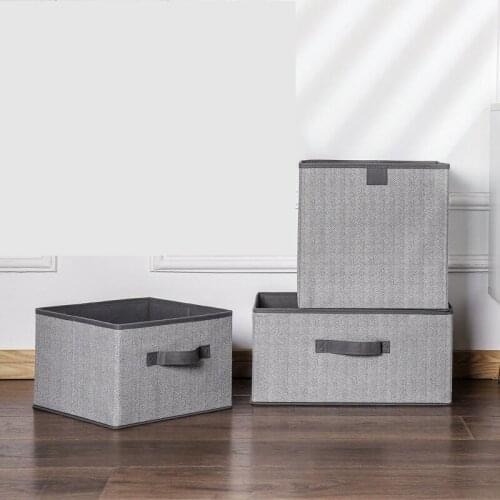PopPop Non-woven fabric Folding CD Storage Boxes Foldable Bins Toys Organizer With Lids Storage Basket Laundry Basket