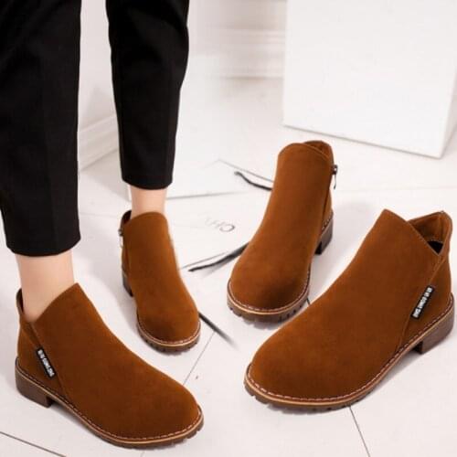 Sport Hiking Shoes Women Martin Boots Suede Autumn Winter Warm Plush Fur Shoes Woman Feminina Motorcycle Ankle Boots Women Botas