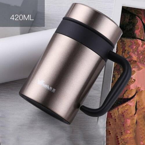 420ml Thermo Mug Thermal Cup 304S Tainless Steel Coffee Mug With Filter Water Cup For Tea Thermo Mug Insulated Thermo Cup Termos