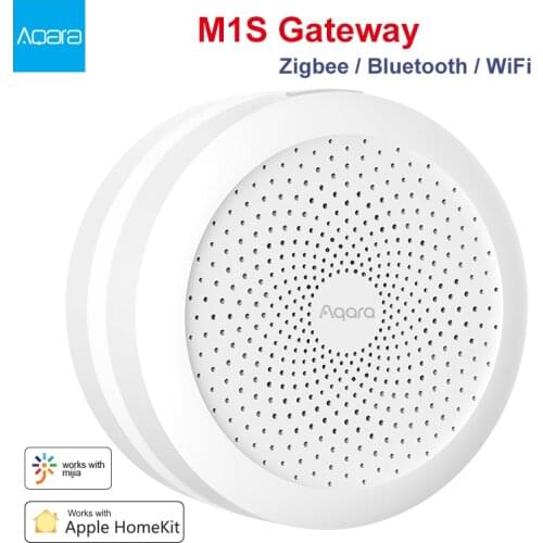 Aqara M1S Gateway Hub Smart Zigbee 3.0 Home Center With RGB LED Night Light Sensor Remote Control Work For Mi Home Apple Homkit