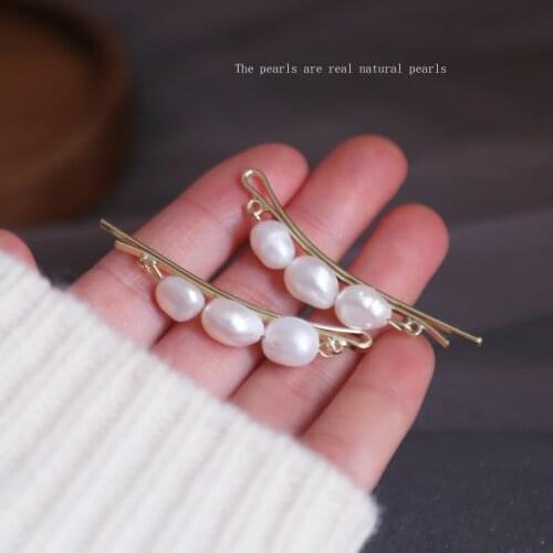 Goreous Pearls Hairpin New Arrival 2020 Wedding Accessories Bridal Hairpin Clips Natural Pearls Free Shipping