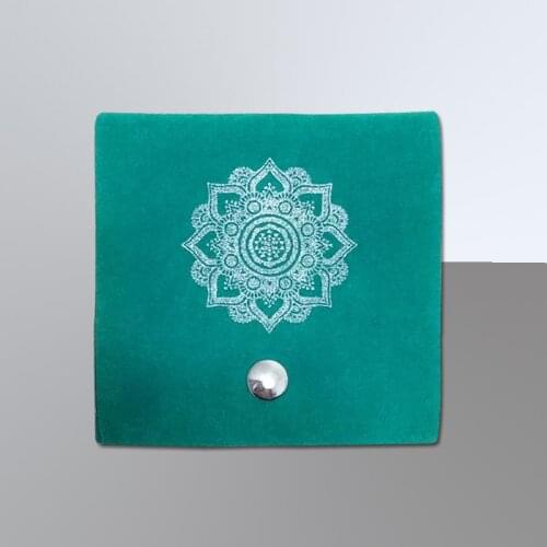 Envelop Snap Button Suede Flap Jewelry Pouch With Custom Logo