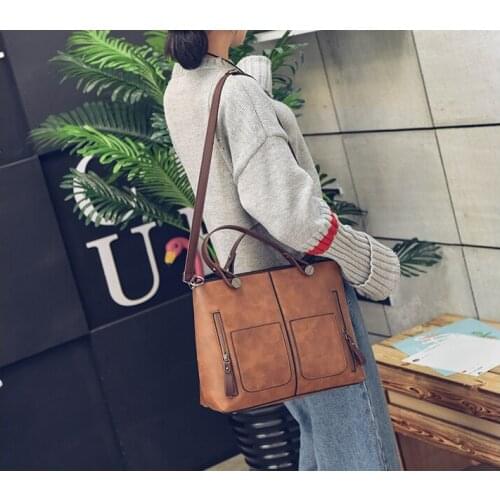 Womens High Quality PU Leather Bag for Shoulder Carry Elegant Retro Females Handbag Suitable For Work Dating Shopping