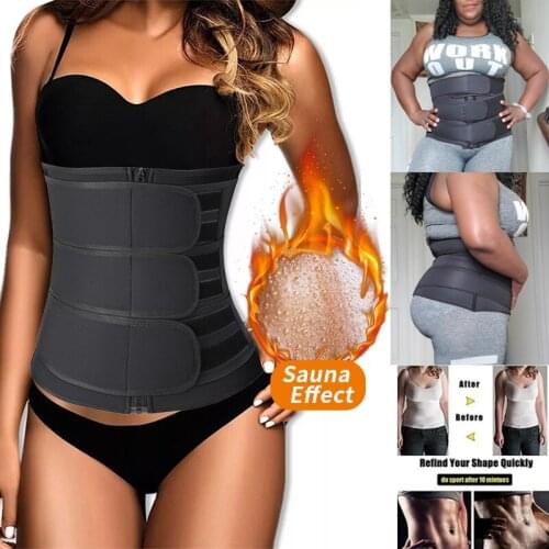 Women Waist Trainer Corset Neoprene Body Shaper Sport Workout Weights Loss Waist Trimmer Tummy Control Cinchers Sweat Sauna Belt