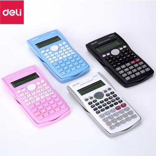1pcs Deli D82MS Student Multi-function Calculator Financial Calculator University Examination Computer