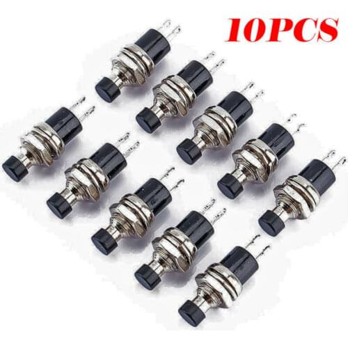 10pcs Mini Switch Lockless momentary On/off Push button Tool Miniature Equipment