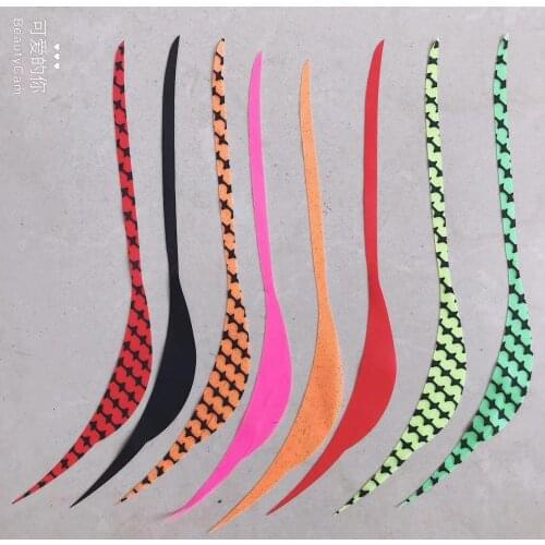 100pcs Silicone Skirt Trailers,Salty Rubber Skirt, DIY Madai Jigs, Snapper Fishing Lure, Squid Rubber Jig, Bucktail