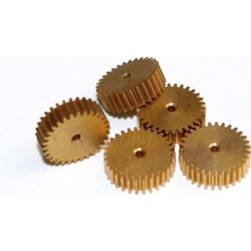 3PCS/LOT 0.5M-30teeth metal copper small motor modulus spur gear---hole:2mm
