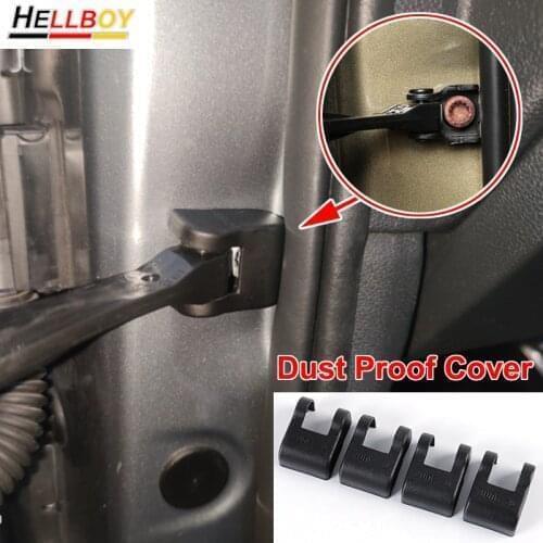 4x Car Door Lock Stopper Protector Sticker Cover For AUDI A3 8V 8P A4 B8 A5 S5 A6 C6 A7 Q3 Q5 Q7 TT Door Check Strap Accessories