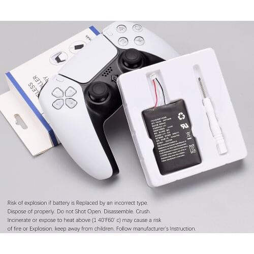 For PS5 Controller Battery Large Capacity Batteries 2600mAH Game Gamepad Battery for Playstation 5