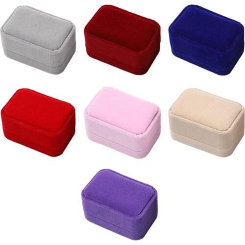 Velvet Ring Gift Box Earrings Pendant Jewelry Box Wedding Engagement Proposal Birthday Anniversary Jewelry Display Box