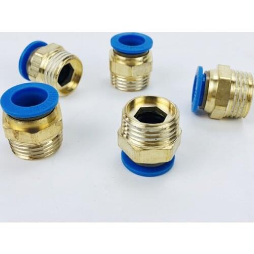 Free Shipping 5pcs Connector Of Pneumatic Components -External Thread 1/2".Hose Diameter 12mm