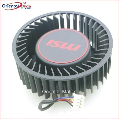 Free Shipping PLB07525B12HH DC12V 1.20A 75mm For MSI RX VEGA 56 64 AIR BOOST 8G OC Graphics Card Cooling Fan 4Wire 4Pin