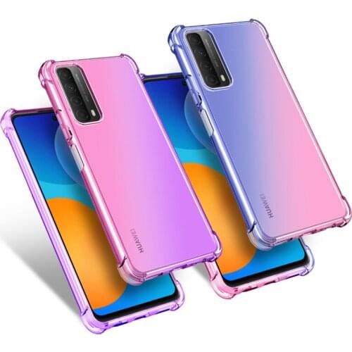 Hybrid Color Drop Protection TPU Soft Case for Huawei P Smart 2021 2020 2019 Z Y5P Y6P Y7P Y8P P40 P30 Lite Pro Phone Bag Coque