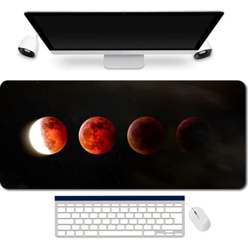 Earth Dream Galaxy Mouse Pad Desk Mat Space Mouse Pad Large MousePad Gamer Big MouseMat Eclipse DeskMat Social Mouse Pad XXL