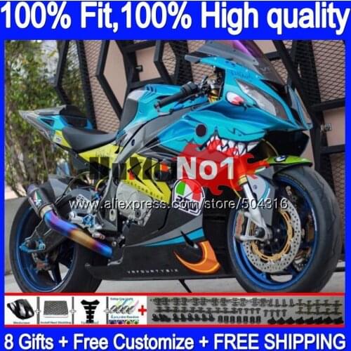 Injection Mold For BMW S 1000 RR S 1000RR 33MC.63 S1000 RR 2015 2016 2017 2018 shark blue S1000RR 15 16 17 18 OEM Fairings Kit