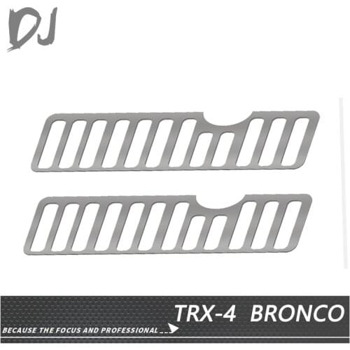 DJ TRAXXAS TRX4 Metal Radiator Grille Bronco RC Car for Adults Upgrade Accessories Parts carro de control remoto