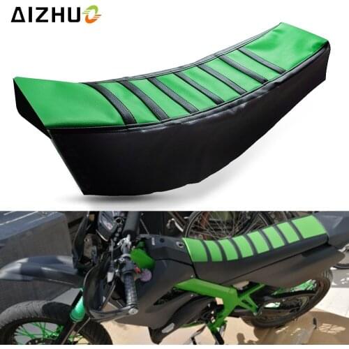 Motorcycle Rubber Striped Soft-Grip Gripper Soft Seat Cover For KAWASAKI KLX450R KLX150S KLX125 KLX 250 125 SUZUKI YAMAHA
