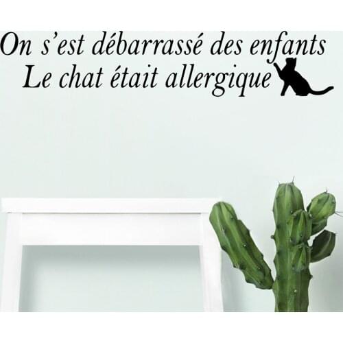 2019 New Quote Franch Self Adhesive Vinyl Waterproof Wall Art Decal Vinilo Decorativo House Decoration Wallpaper