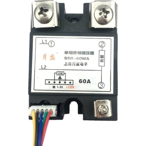 Single-phase solid-state voltage regulation SSR-60WA temperature regulation, can be connected to 4-20MA, 1-5V