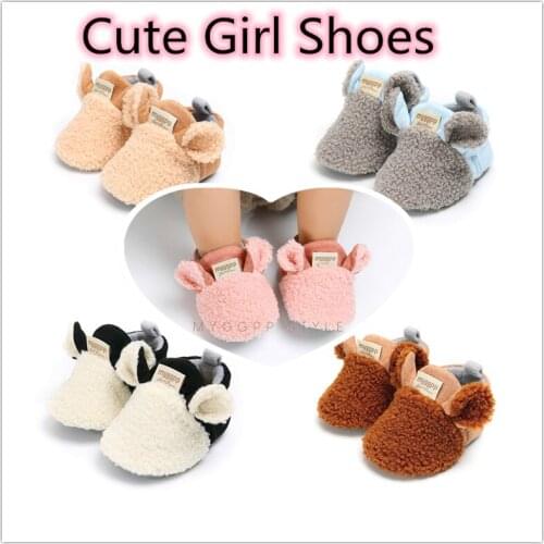 Winter Autumn Toddler Newborn Baby Crawling Shoes 2020 New Arrival Boy Girl Lamb Slippers Prewalker Trainers