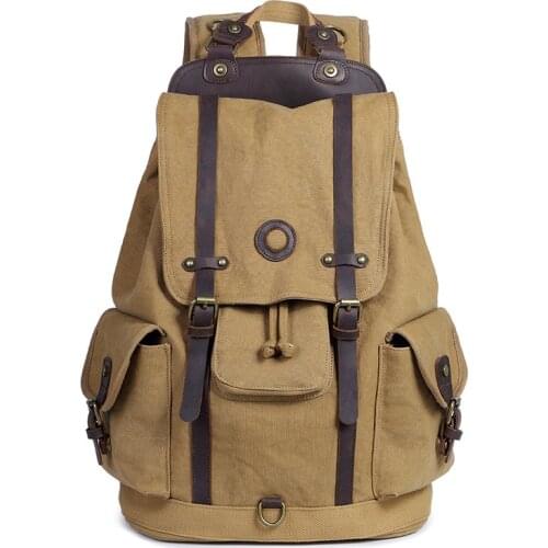 Casual Camping Laptop College Book Outdoor Rucksack Pack, Backpack, Large Canvas School Daypack, Travel Bags Hiking