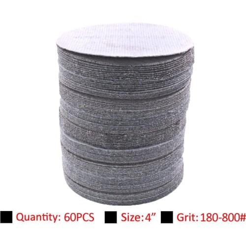 Pouvoir 4 Inch 100pcs 180-800# Mixed Sander Disc Car Sanding Polishing Pads Abrasive Sandpaper