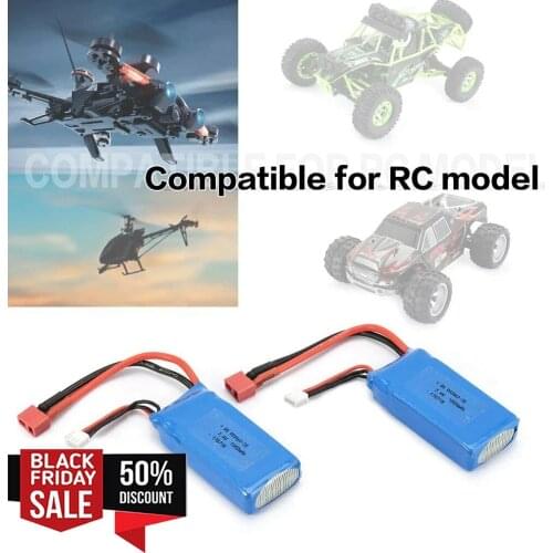 SALE 2pcs/set 7.4V 1500mAh Lipo Battery 12423 12428 For Wltoys 12423 12428 Crawler Car Battery 1500 mah 7.4 V Lithium battery
