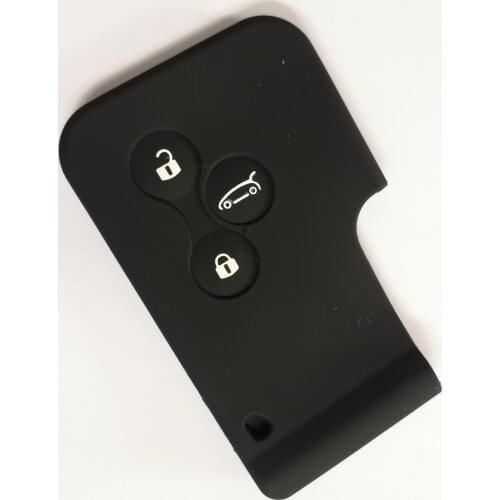 Wholesale Silicone rubber car key case cover for Renault Megane R.S. Scenic 3 button card key case shell cover